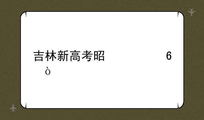 吉林新高考是几卷？