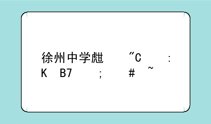 徐州中学生成绩排名怎么查